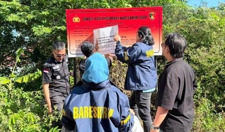 Dir Tipideksus Bareskrim Polri Kombes Suhasto dan Kasubdit Perbankan Kombes Arsal Sahban sita aset PT Dana Syariah Indonesia Rp500 miliar